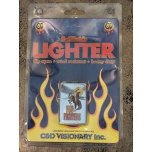 Foo Fighters Lighter C&D Visionary Refillable Switch Cowboy Horse Rodeo